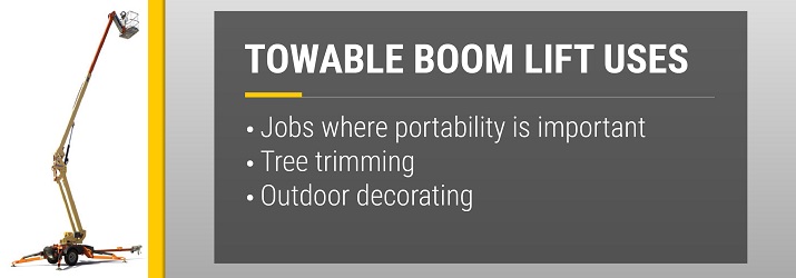 Towable Boom Lift Uses