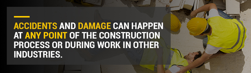 Accidents can happen at any point of the construction process.