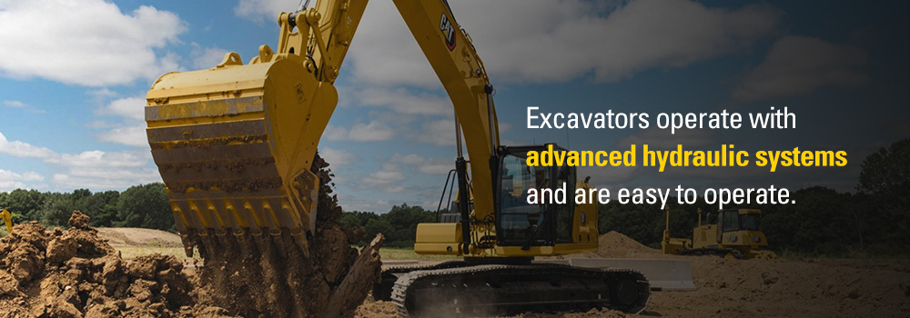 excavators advanced hydraulics