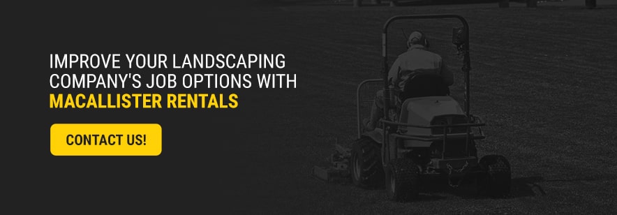 landscaping equipment options