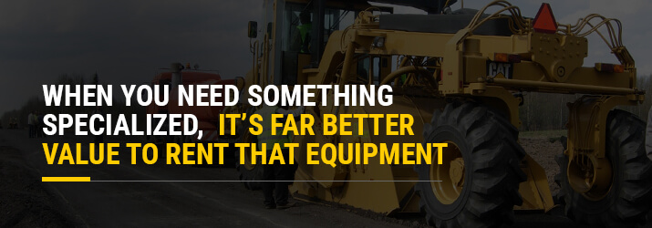 rent specialized equipment