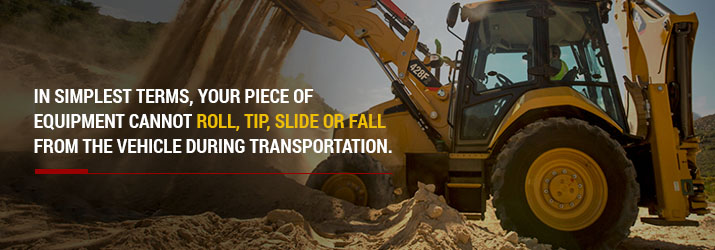 Backhoe loader lifts load of sand up.