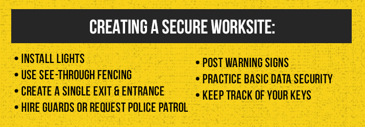 secure worksite