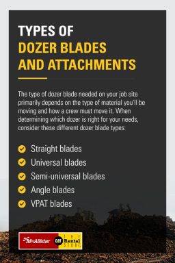 types of dozer blades