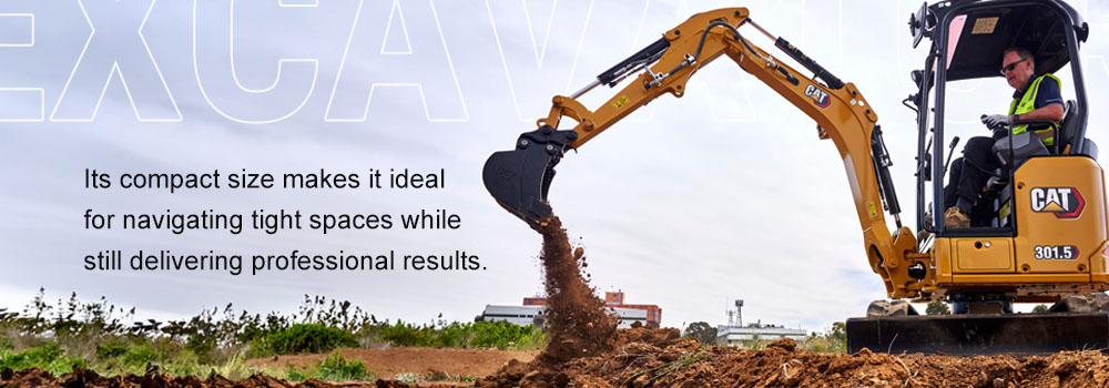 compact size excavators