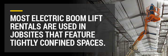 electric boom lifts