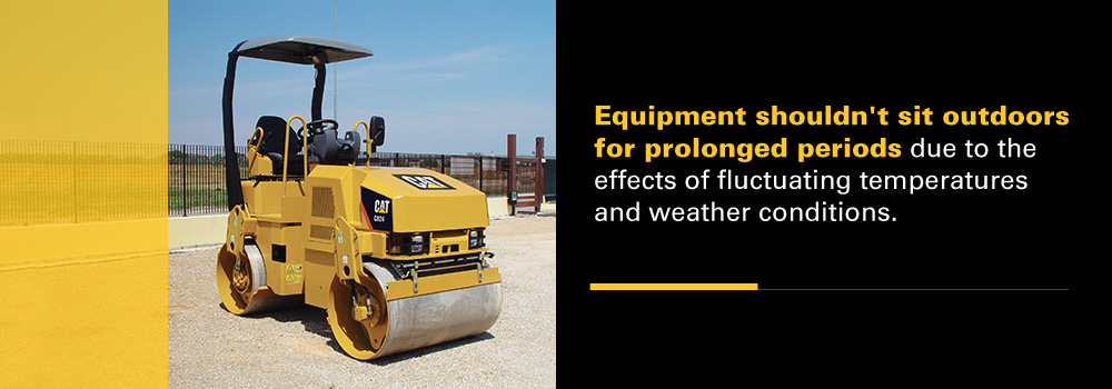 equipment shouldnt sit outdoors