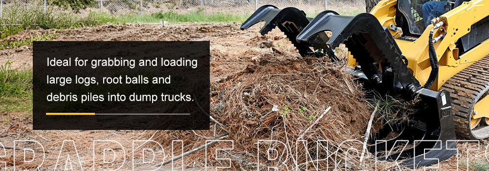 grapple buckets for land clearing