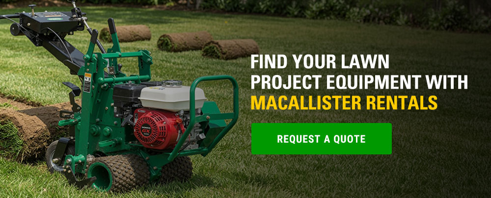 lawn equipment at macallister rentals