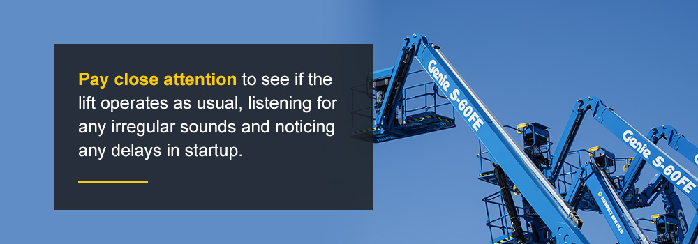 lift operates normal