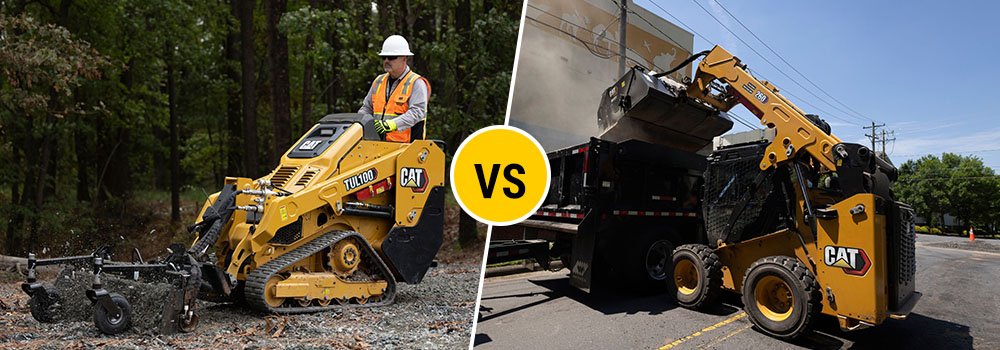 mini skid steer vs skid steer