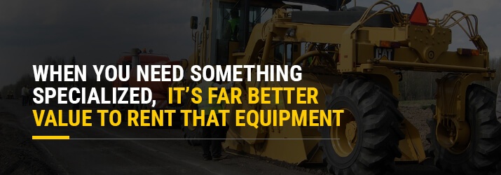 rent specialized equipment