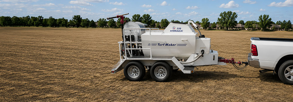 rental equipment to create a new lawn