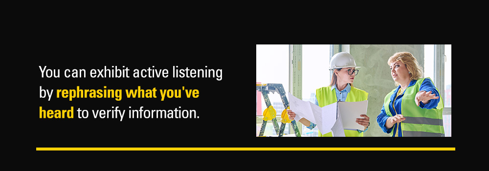 rephrasing what you have heard