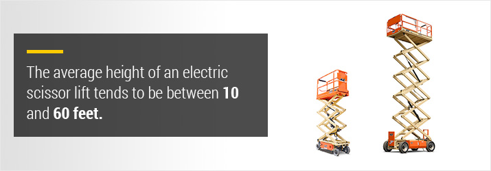 scissor lift heights